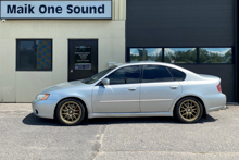 2007 Subaru Impreza with luxury automotive window tint in North Bay